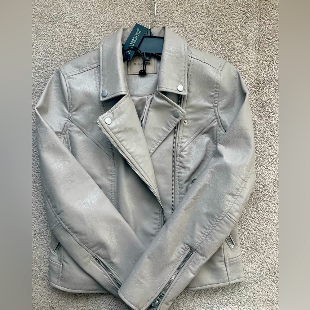 Moto style Blancnyc faux-leather jacket